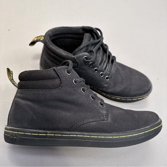 DR. MARTENS black Belmont canvas lace up boots, 7 women’s 7L. - Picture 2 of 7